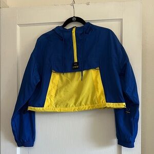 Forever 21 Blue and Yellow Hooded Jacket